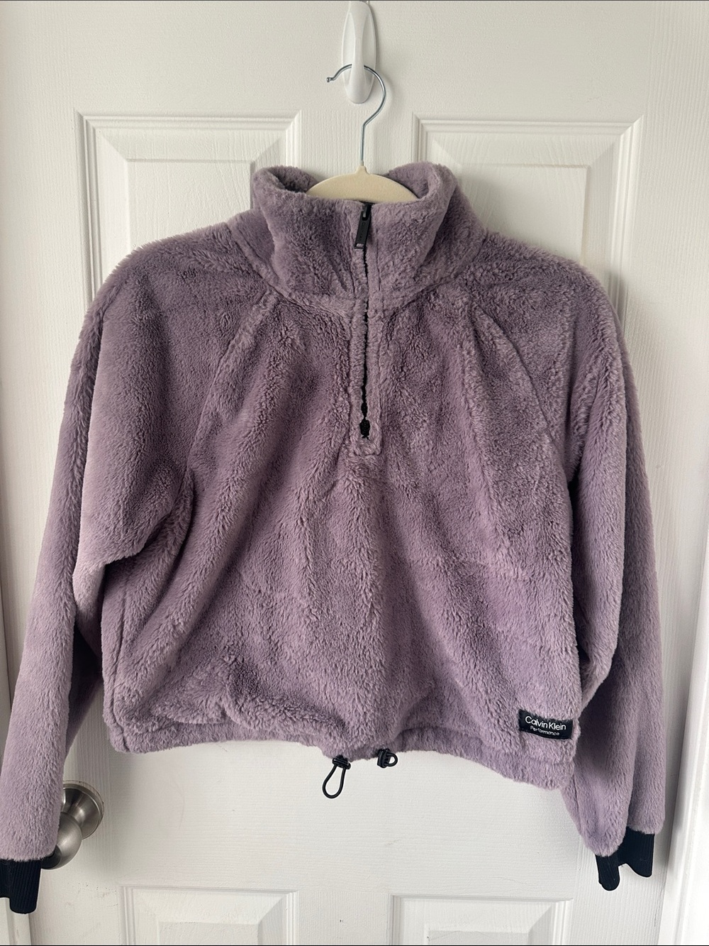 Calvin Klein Plush Lavender Quarter-Zip Pullover